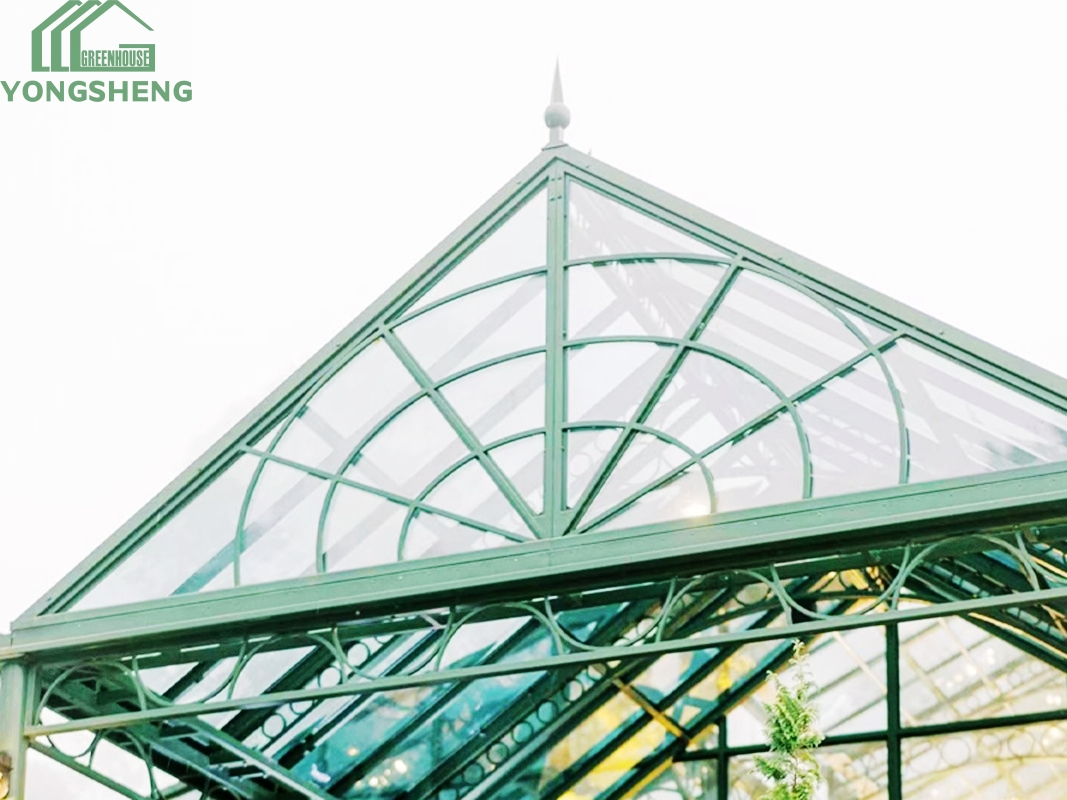 Large Glass Victorian Greenhouse Wedding Venue